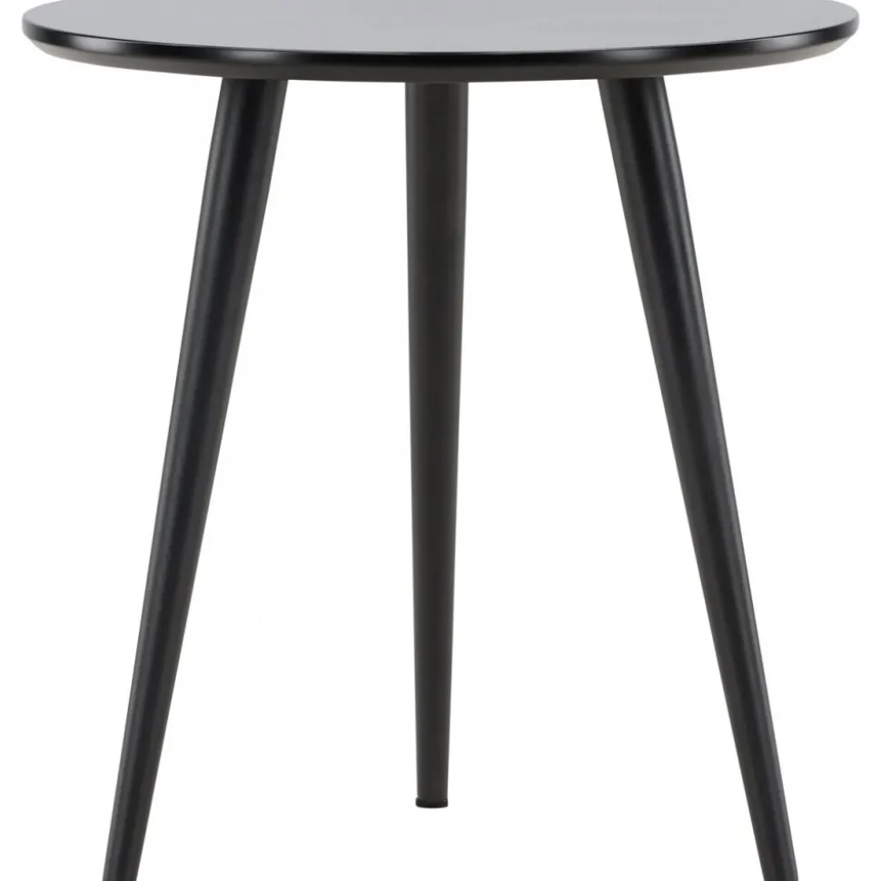 Askim sidobord Ø48 cm - Svart