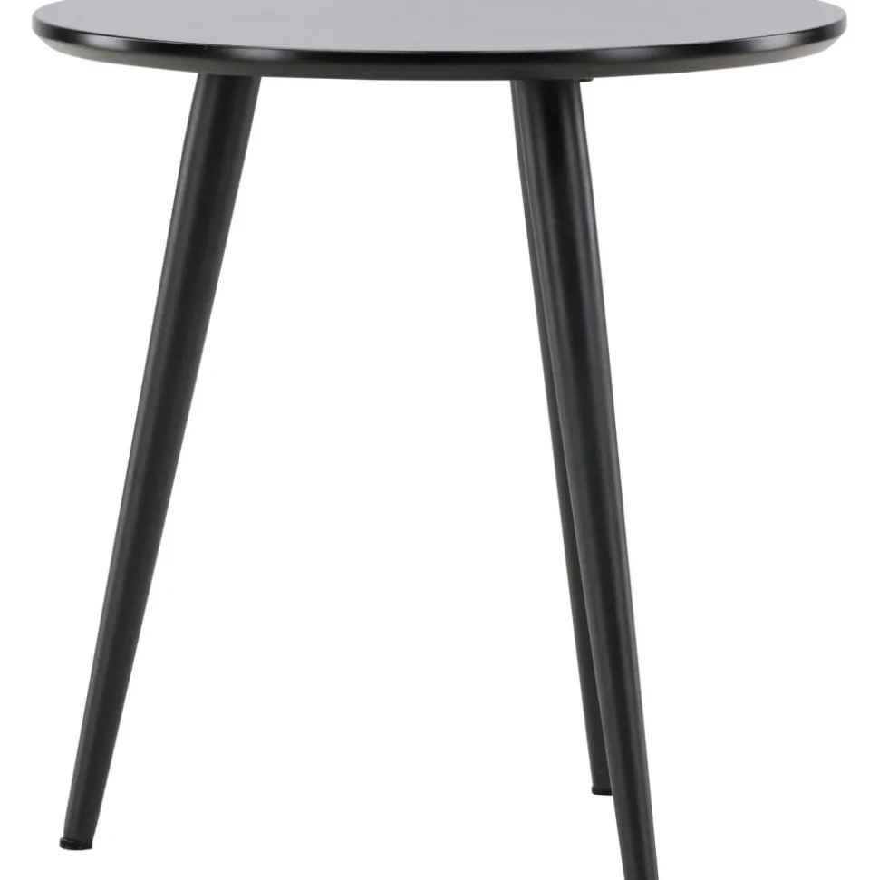 Askim sidobord Ø48 cm - Svart