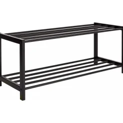 Atna svart skohylla 80 cm + Fläckborttagare för möbler