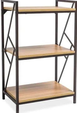 Avianna bokhylla - Ek/mörkbrun