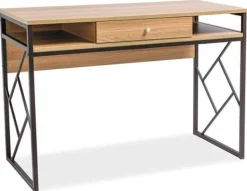 Avianna skrivbord 110 cm - Ek utseende + Möbeltassar