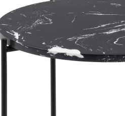 Avila sidobord Ø42 cm - Svart