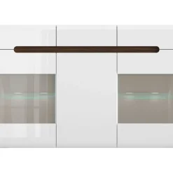 Azteca Trio skänk med LED-belysning - Vit