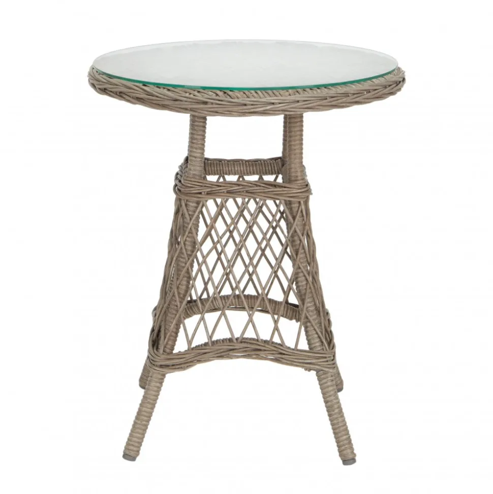 Balkongset 2 st fåtöljer med sidobord + Rengöringsmedel för utemöbler