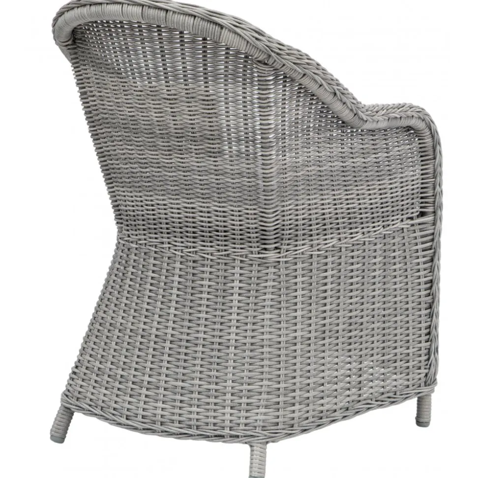 Balkongset; 2 stolar och bord 48 x 48 cm grå/rotting - Tor/Mercury