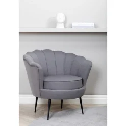 Ballini fåtölj - Grå tyg