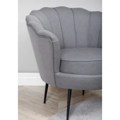 Ballini fåtölj - Grå tyg + Fläckborttagare för möbler