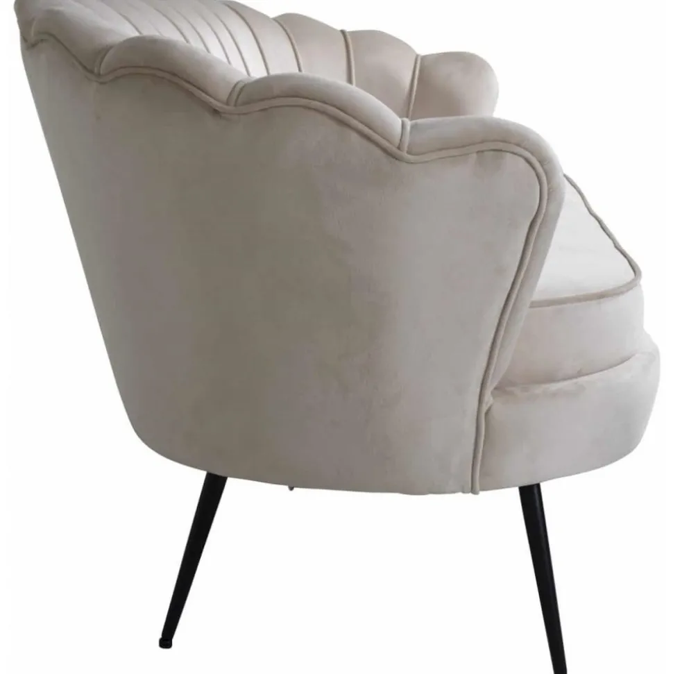 Ballini 3-sits soffa - Beige sammet