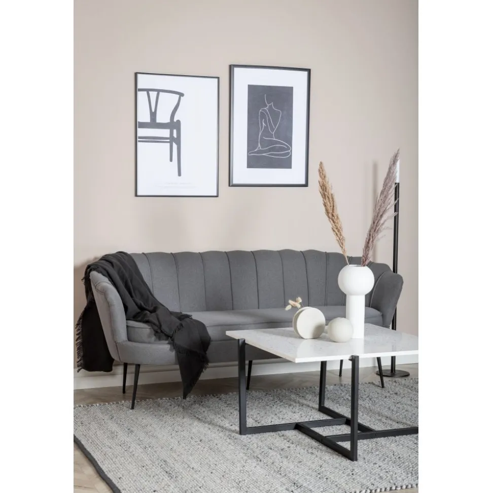 Ballini 3-sits soffa - Grå