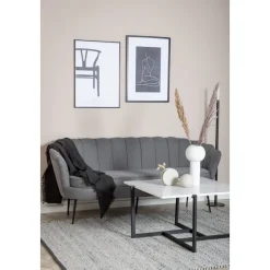 Ballini 3-sits soffa - Grå + Textilrengöring för möbler