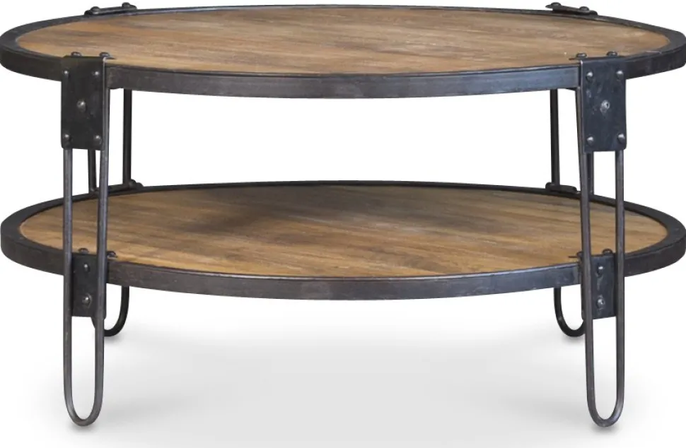 Bangalore runt soffbord D90 cm - Vintage