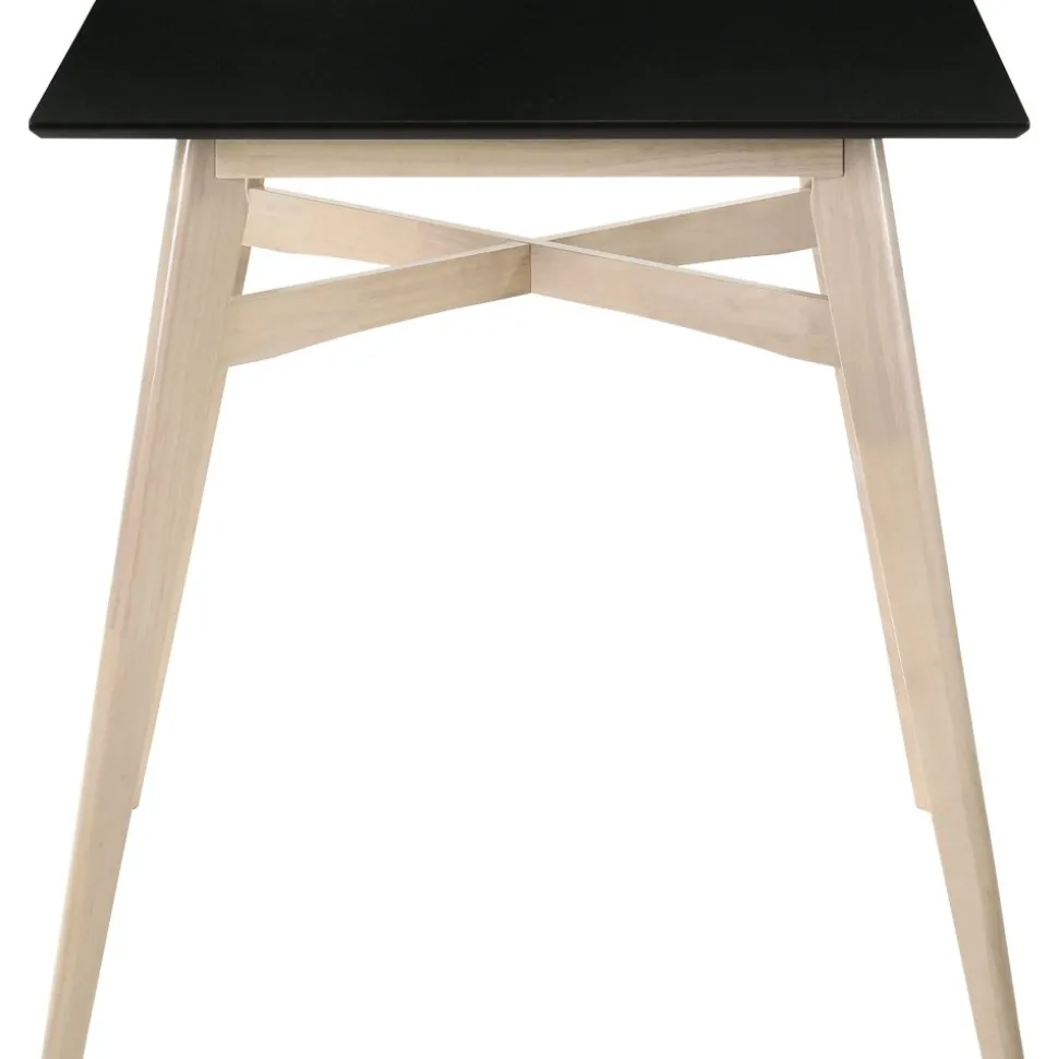 Barbord med 4 st barstolar - Whitewash/svart