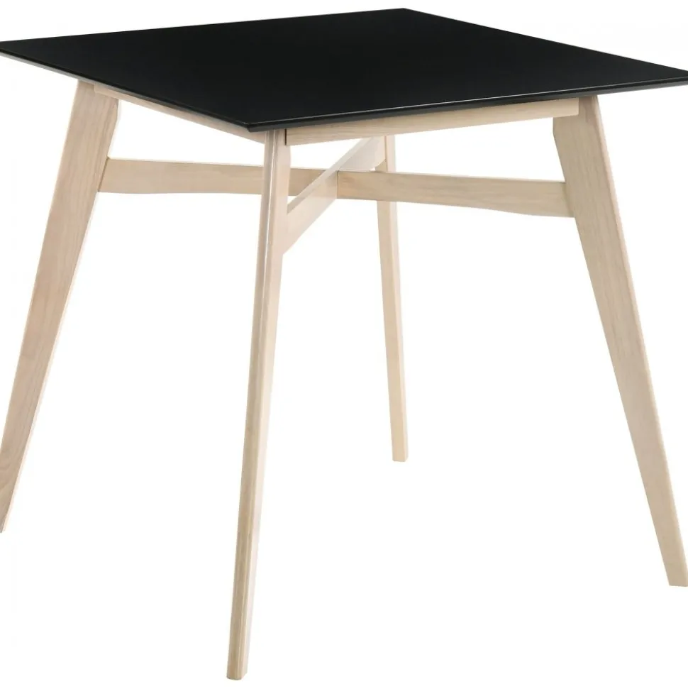 Barbord med 4 st barstolar - Whitewash/svart