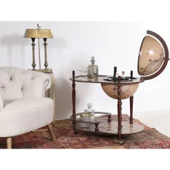 Barglob serveringsvagn - Mahogny / Ljus - Da Vinci