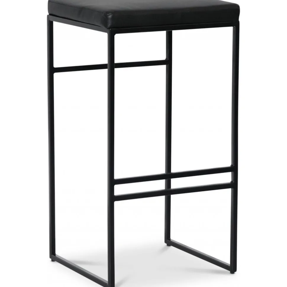 Barpall 75 cm svart + Möbeltassar