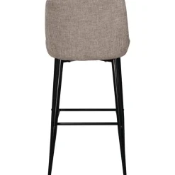 Barstol beige tyg sitthöjd 74 cm