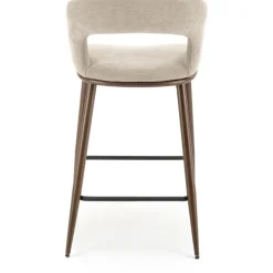 Barstol beige/valnöt sitthöjd 65 cm - Pelican + Möbeltassar