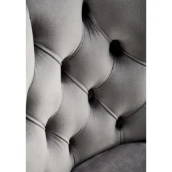 Barstol grå sammet gaslift - Pelican