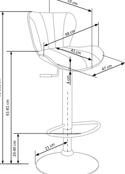 Barstol i svart PU gaslift + Fläckborttagare för möbler