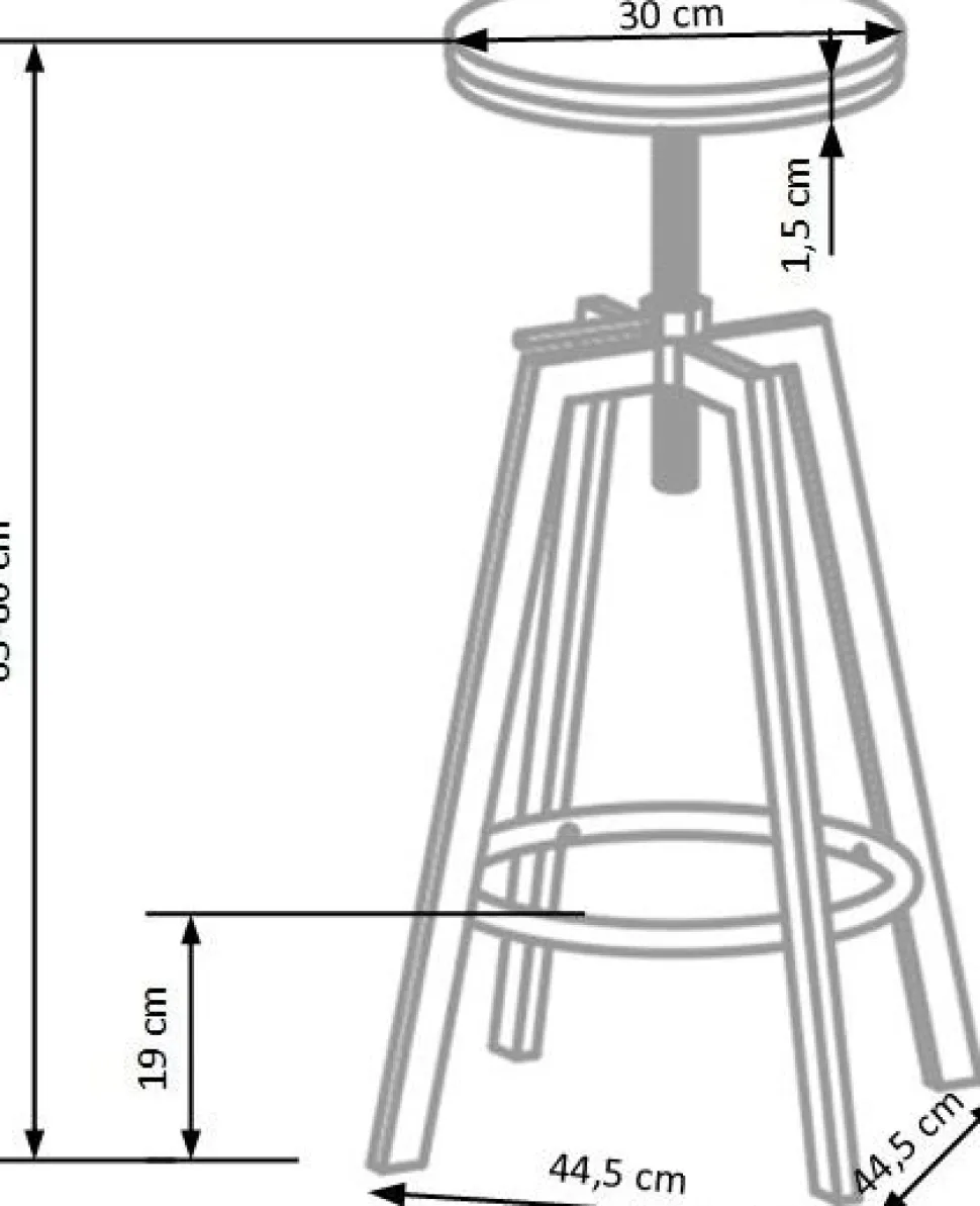 Barstol Janet - Brun/trä