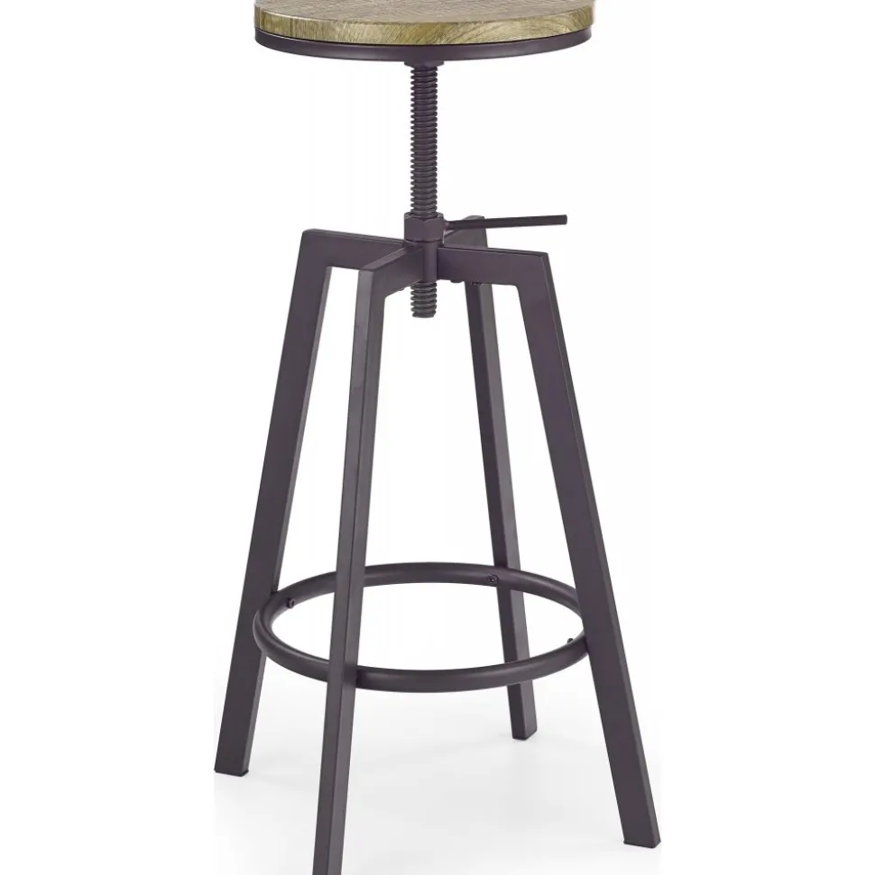 Barstol Janet - Brun/trä + Möbeltassar