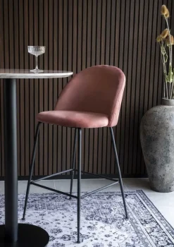 Barstol rosa/svart