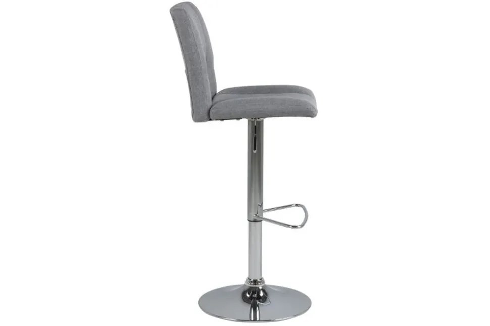 Barstol sitthöjd 62-83 cm - Grå/krom