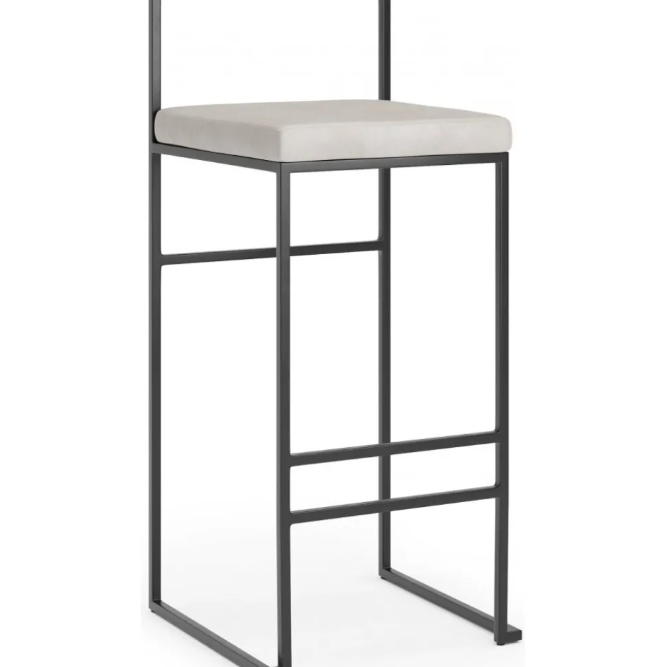 Barstol sitthöjd 75 cm beige sammet + Textilrengöring för möbler