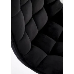 Barstol svart sammet med guldfot - Sitthöjd 62-84 cm + Möbeltassar