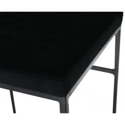 Barstol svart sammet sitthöjd 75 cm