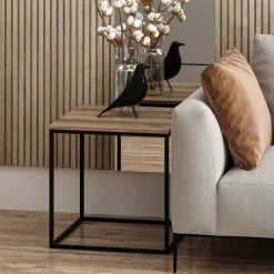 Basak soffbord 52 x 50 cm - Valnöt