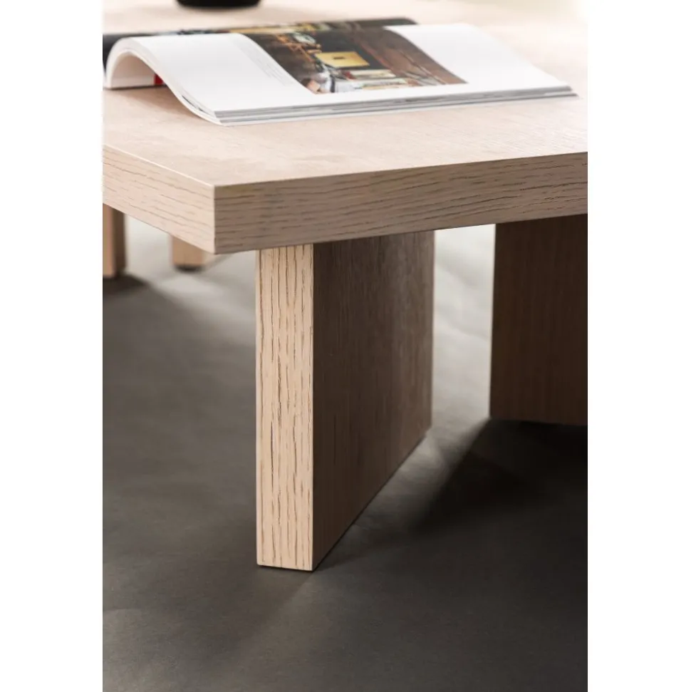 Bassholmen soffbord 140 x 80 cm - Whitewash