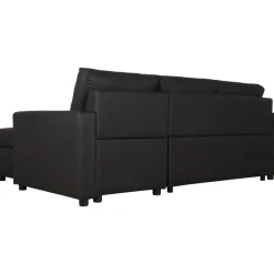 Bäddsoffa 218 cm PU-läder svart - Dream + Fläckborttagare för möbler