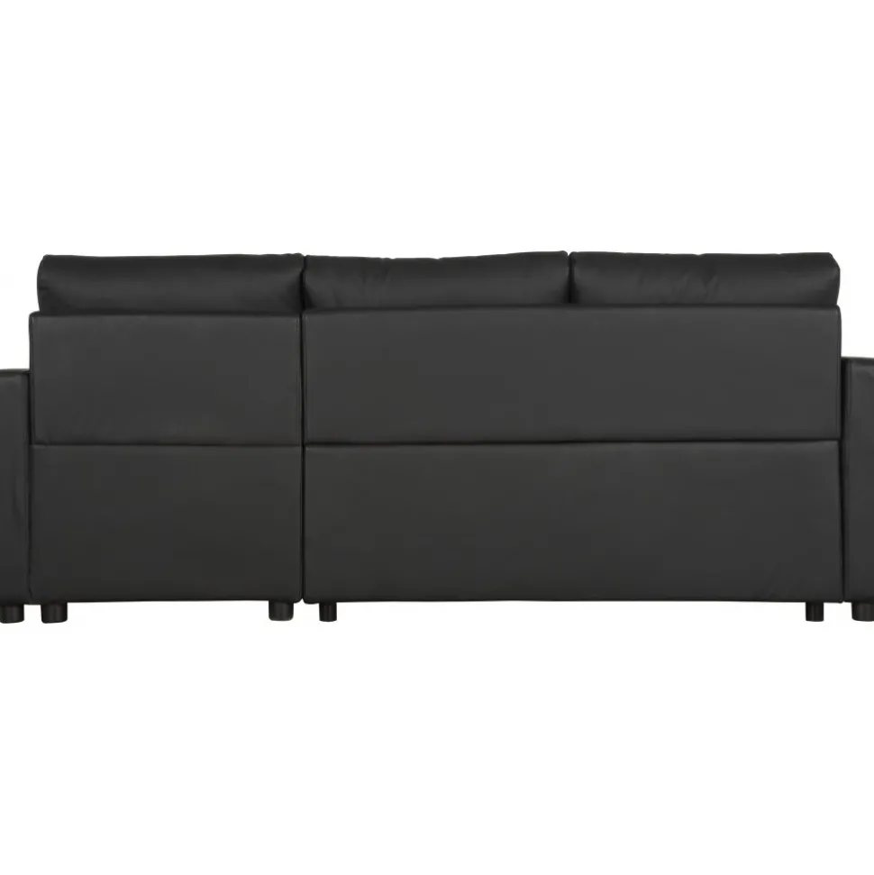 Bäddsoffa 218 cm PU-läder svart - Dream + Textilrengöring för möbler