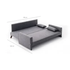 Bäddsoffa Bella - 208 cm + Fläckborttagare för möbler