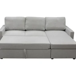 Bäddsoffa med förvaring 220 cm bred + Textilrengöring för möbler