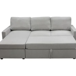 Bäddsoffa med förvaring 220 cm bred + Textilrengöring för möbler