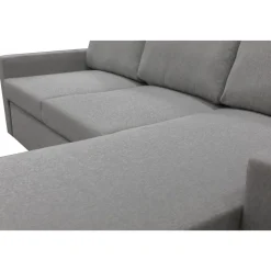 Bäddsoffa med förvaring 220 cm bred + Textilrengöring för möbler