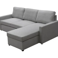 Bäddsoffa med förvaring 220 cm bred + Textilrengöring för möbler