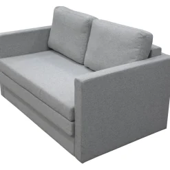 Bäddsoffa 2-sits grå + Fläckborttagare för möbler