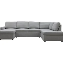 Bäddsoffa U-design grå - Tärnö + Fläckborttagare för möbler