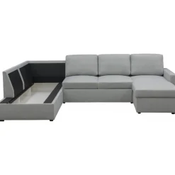 Bäddsoffa U-design grå - Tärnö + Fläckborttagare för möbler