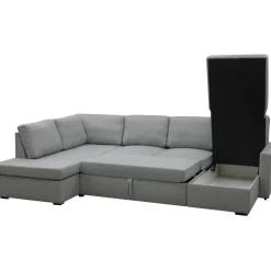 Bäddsoffa U-design grå - Tärnö + Fläckborttagare för möbler