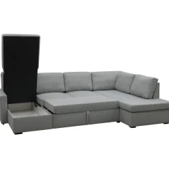 Bäddsoffa U-design grå - Tärnö + Fläckborttagare för möbler