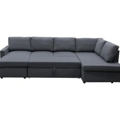 Bäddsoffa U-modell mörkgrå - Tärnö + Fläckborttagare för möbler