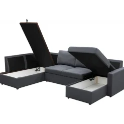 Bäddsoffa U-modell mörkgrå - Tärnö