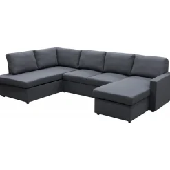 Bäddsoffa U-modell mörkgrå - Tärnö