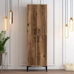 Berlin skoskåp - Valnöt