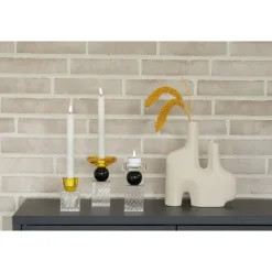 Bern ljusstake - Svart/amber