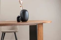 Bianca ovalt matbord 200x90 cm - Valnöt